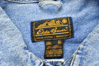 Vintage 1990s Eddie Bauer Denim Jean Jacket  Vintage Denim  Streetwear  Vintage Fall Outerwear  Fall Jacket  Outdoor Outfitter