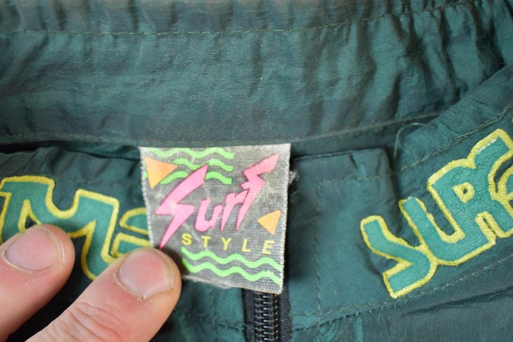 Vintage 1990s Surf Style Quarter Zip Super Light Windbreaker Spring Jacket
