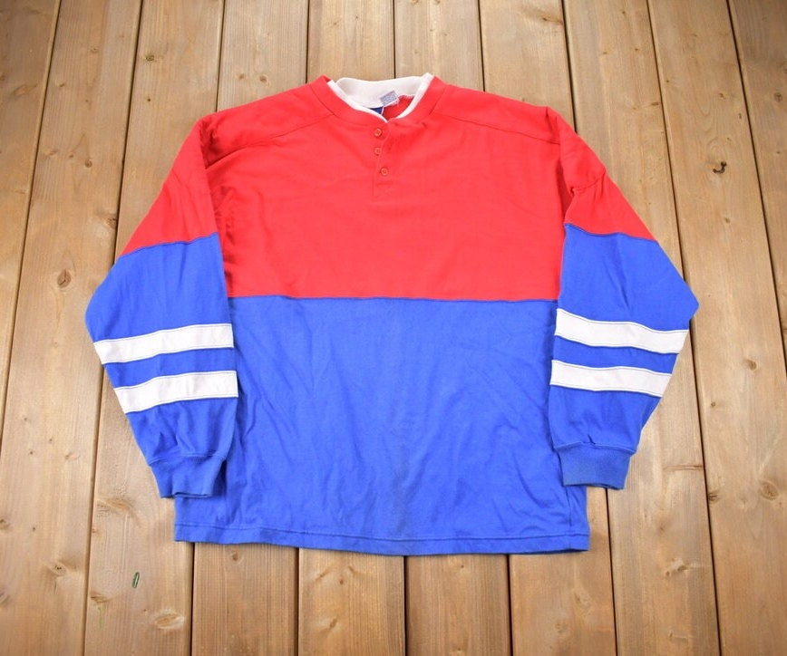 Vintage 1990s Honors Sport Blank Quarter Button Up Shirt