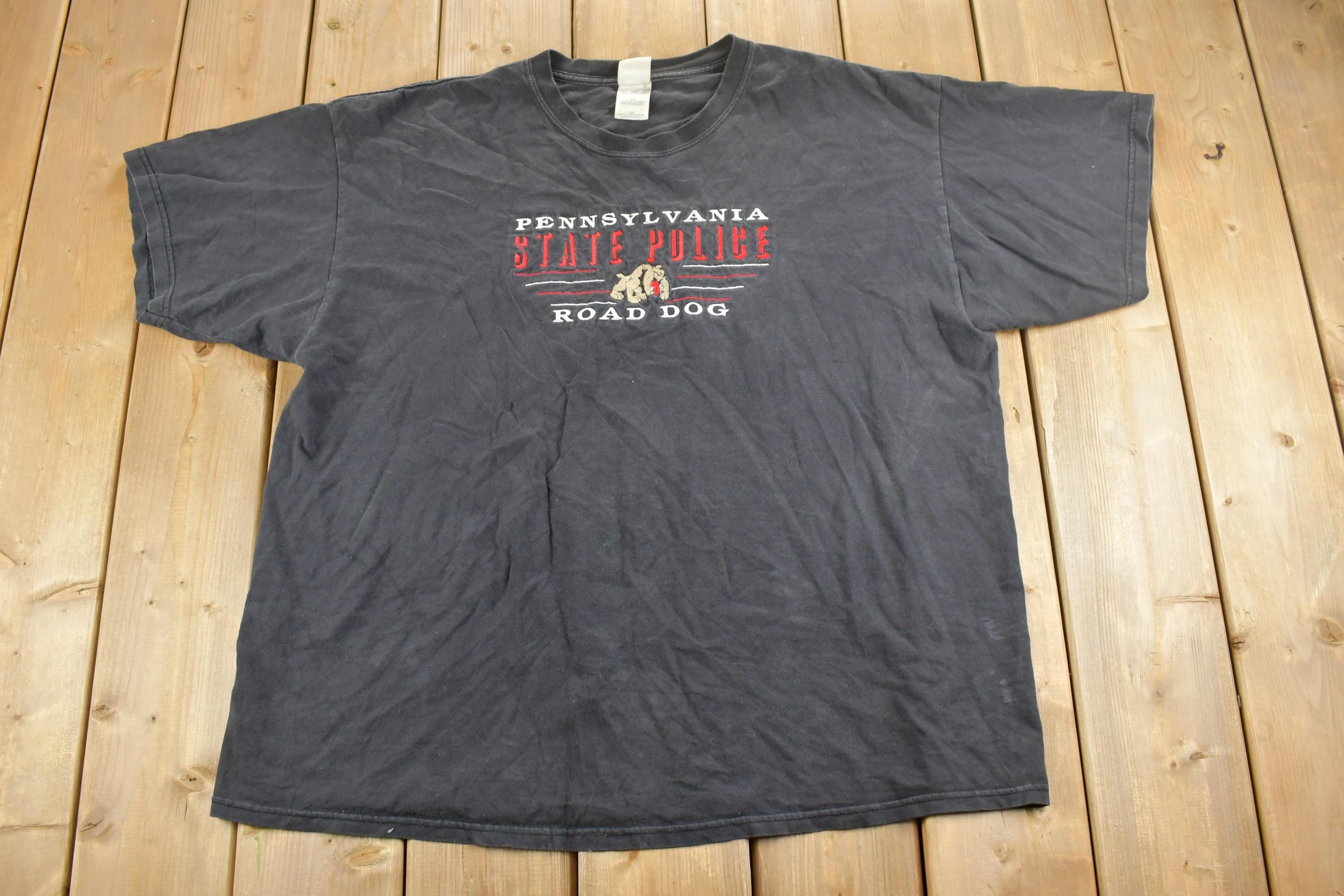 Vintage 1990s Pennsylvania State Road Dogs Souvenir T-Shirt