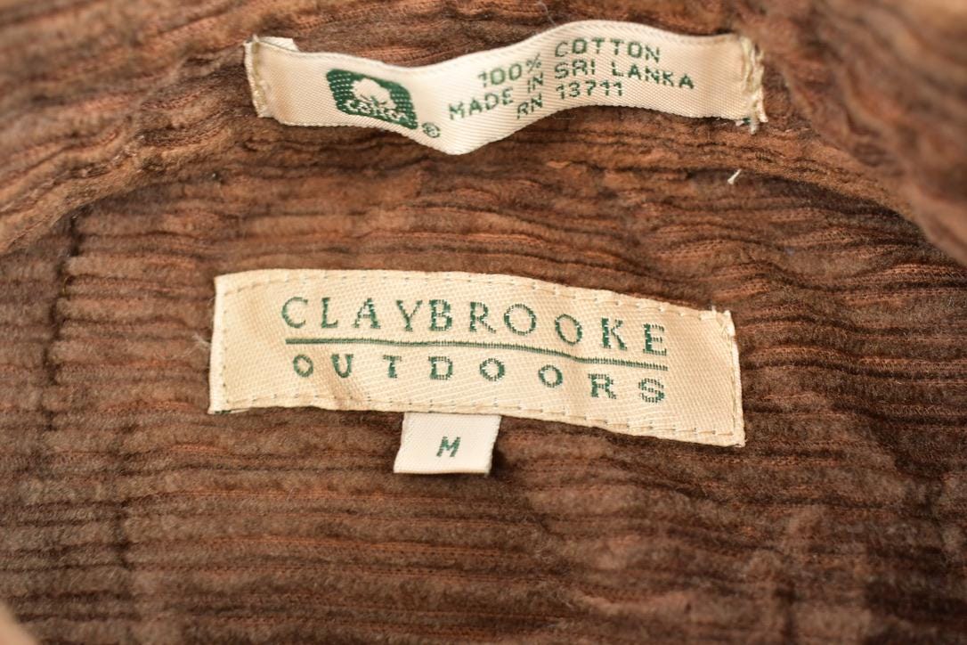 Vintage 90's Claybrooke Outdoors Corduroy Button Up Shirt