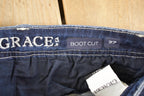 Vintage Deadstock Y2K Grace LA Bedazzled Low Rise Jeans Women's Size 27 x 31