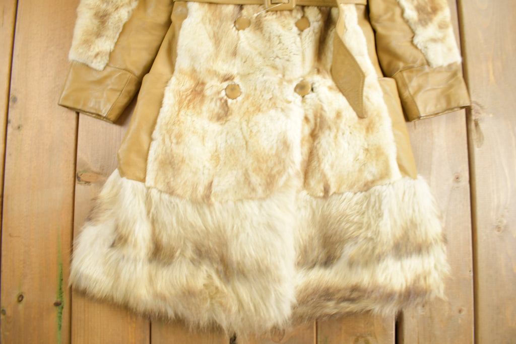 Vintage 1970s Silver Raccoon Fur Coat