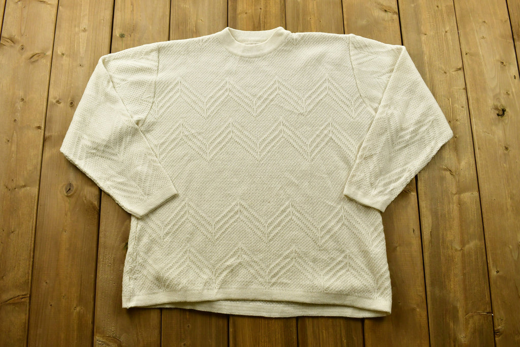 Vintage Blank Knitted Women's Sweater