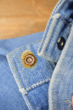 Vintage 1990s Blank Denim Button Up Shirt