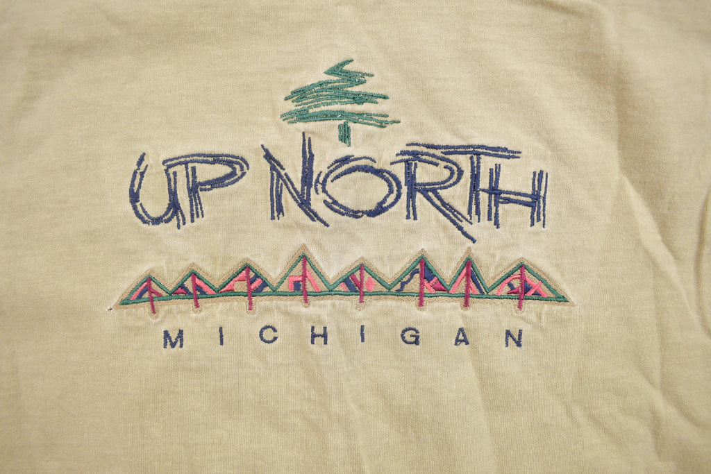 Vintage 1990s Up North Michigan Travel T-Shirt