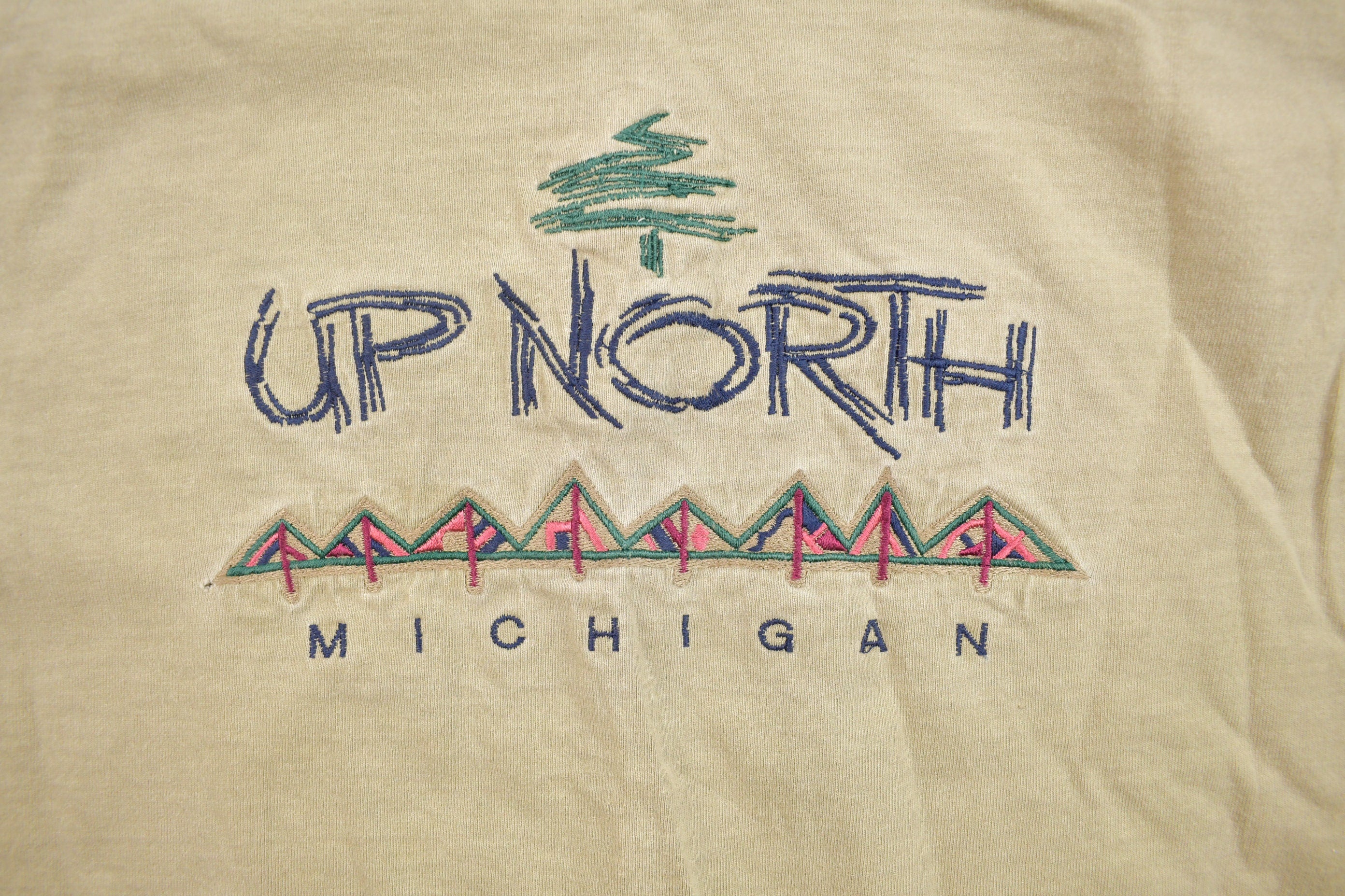 Vintage 1990s Up North Michigan Travel T-Shirt