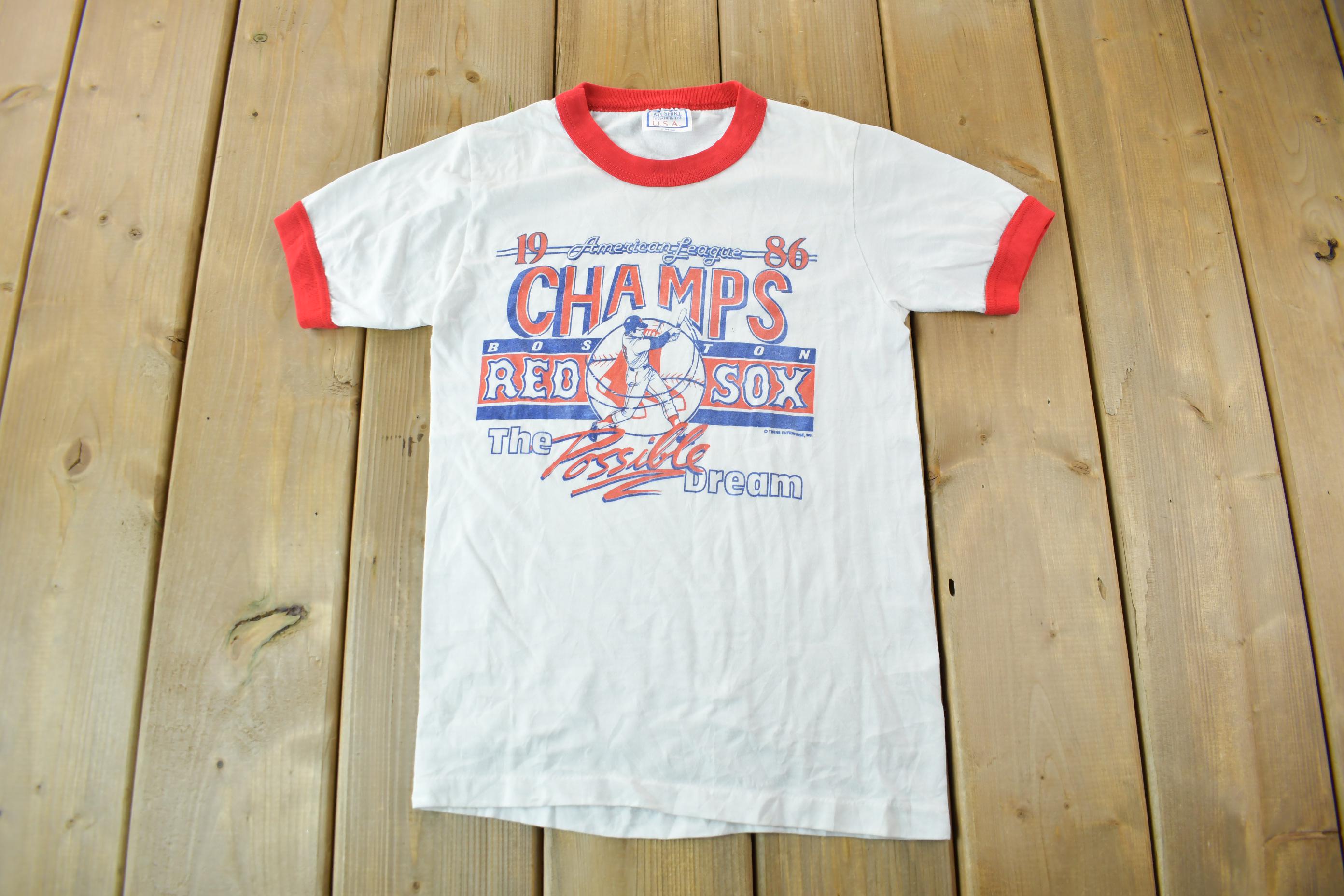 Vintage 1986 Boston Red Sox Champs Ringer T-Shirt