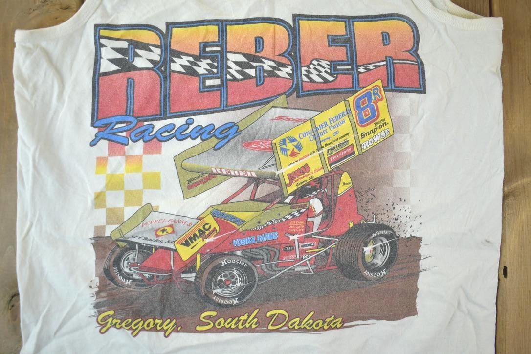 Vintage 1990s Gary Reber Racing Tank Top