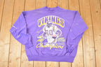 Vintage 1998 Minnesota Vikings Super Bowl Champions NFL Crewneck Sweatshirt Men's XL