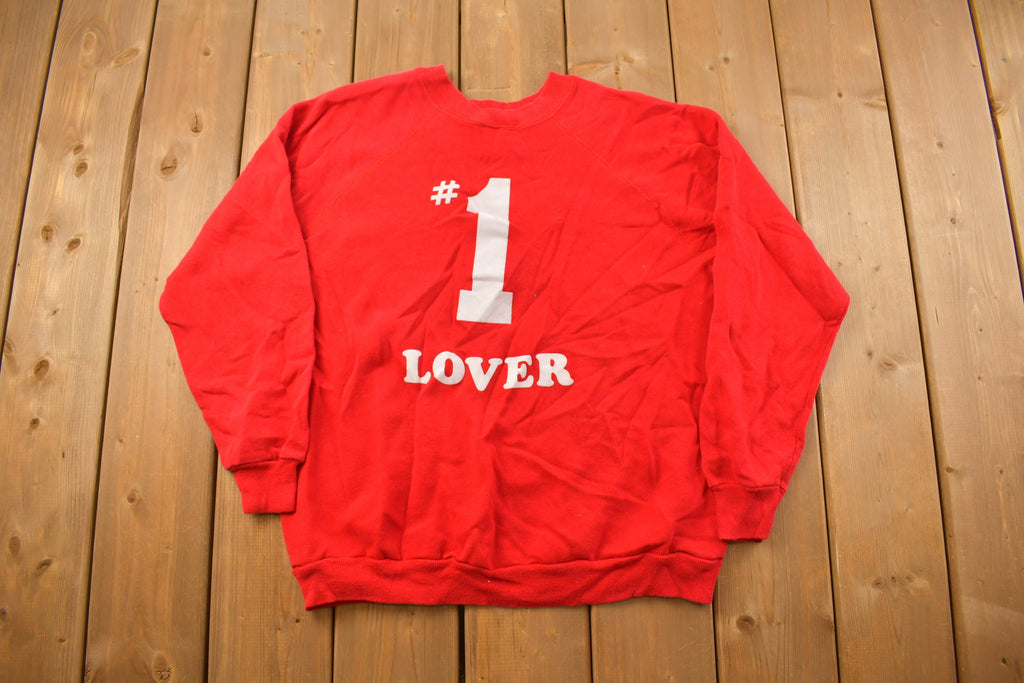 Vintage 1990s Big Chuck #1 Lover Crewneck Sweatshirt