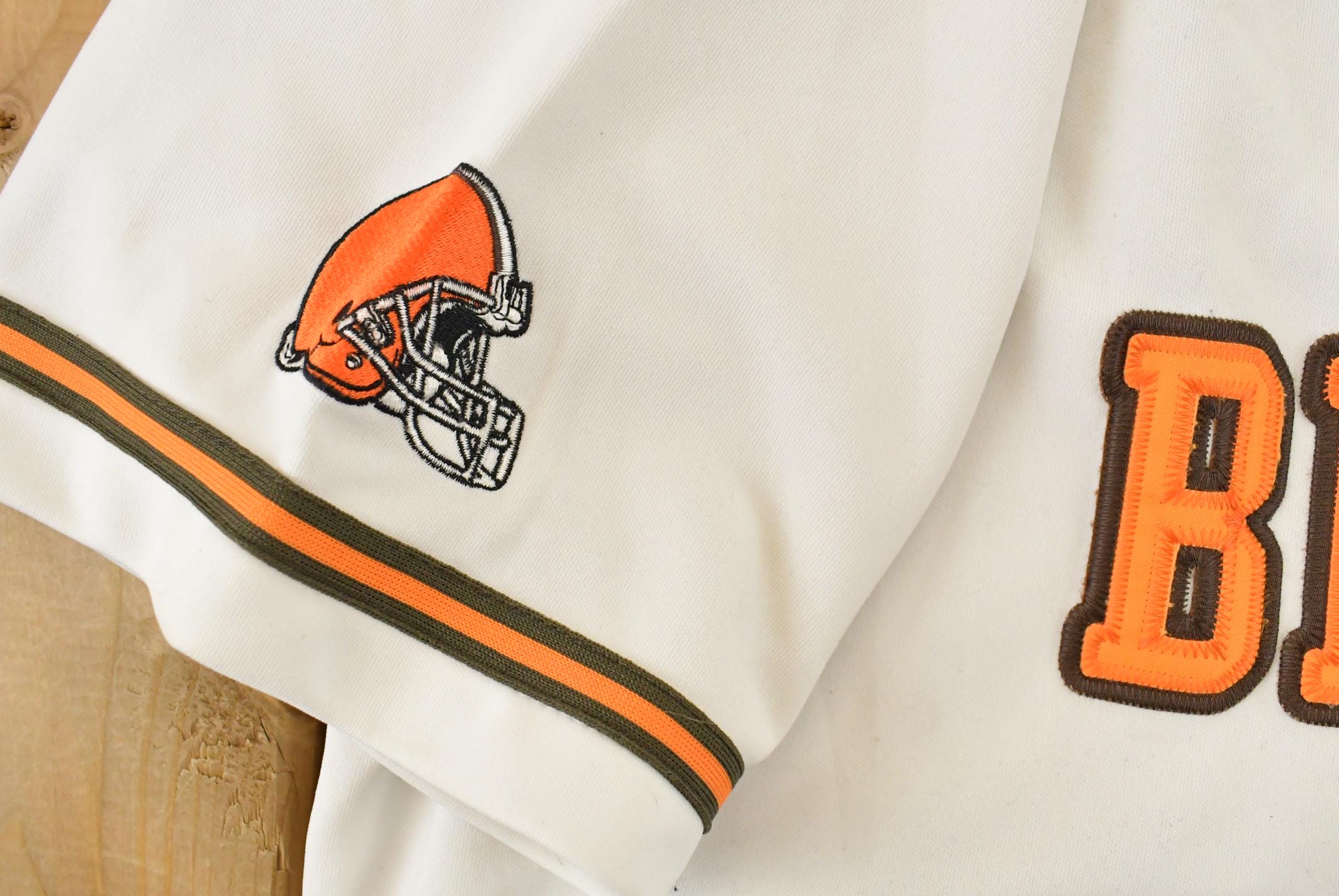 Vintage 2000s Cleveland Browns NFL Baseball Jersey Men's XL