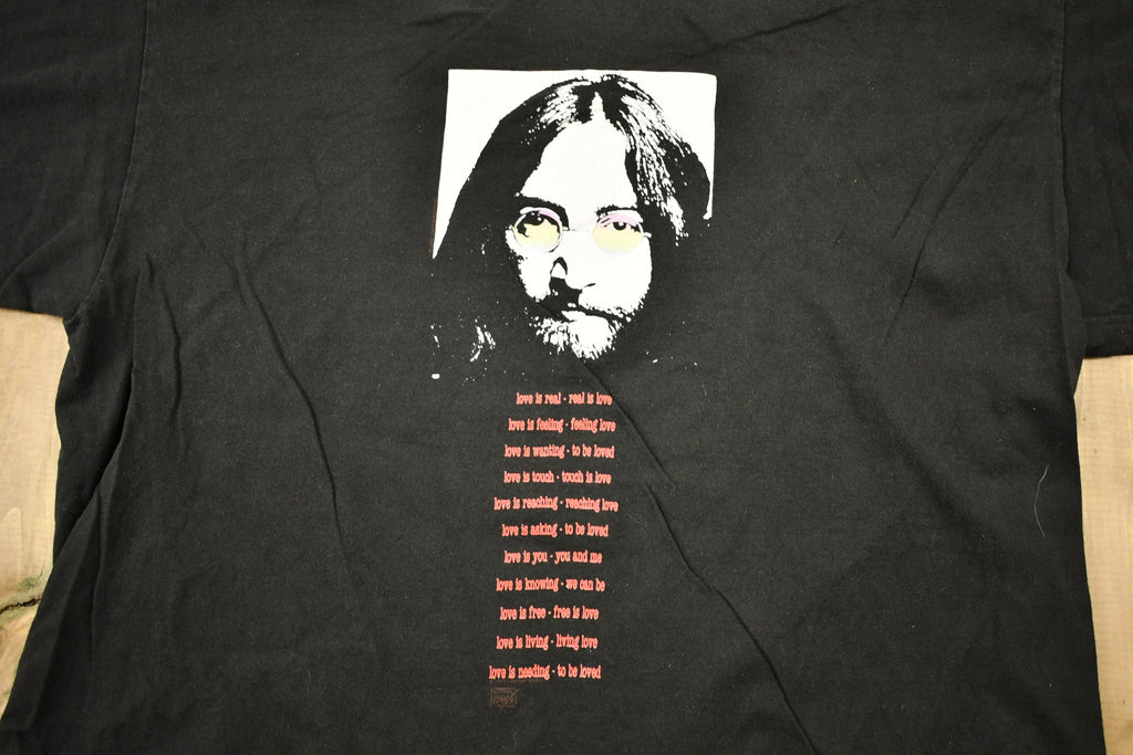 Vintage 1991 John Lennon Love Is Real Band T-shirt