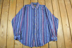 Vintage 1990s Greatland Apparel Button Up Plaid Shirt Men's Large