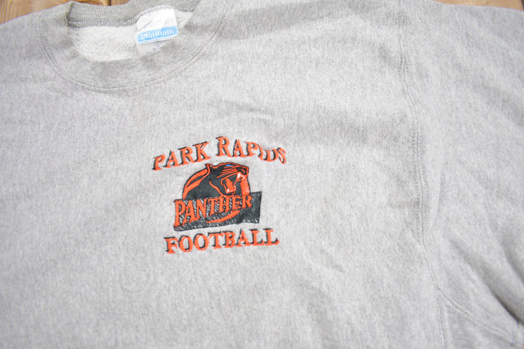 Vintage 1990s Park Rapids Panther Football Crewneck Sweatshirt