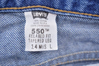 Vintage 1990s Levi's 550 Red Tab Dark Blue Jeans Size 31 x 31
