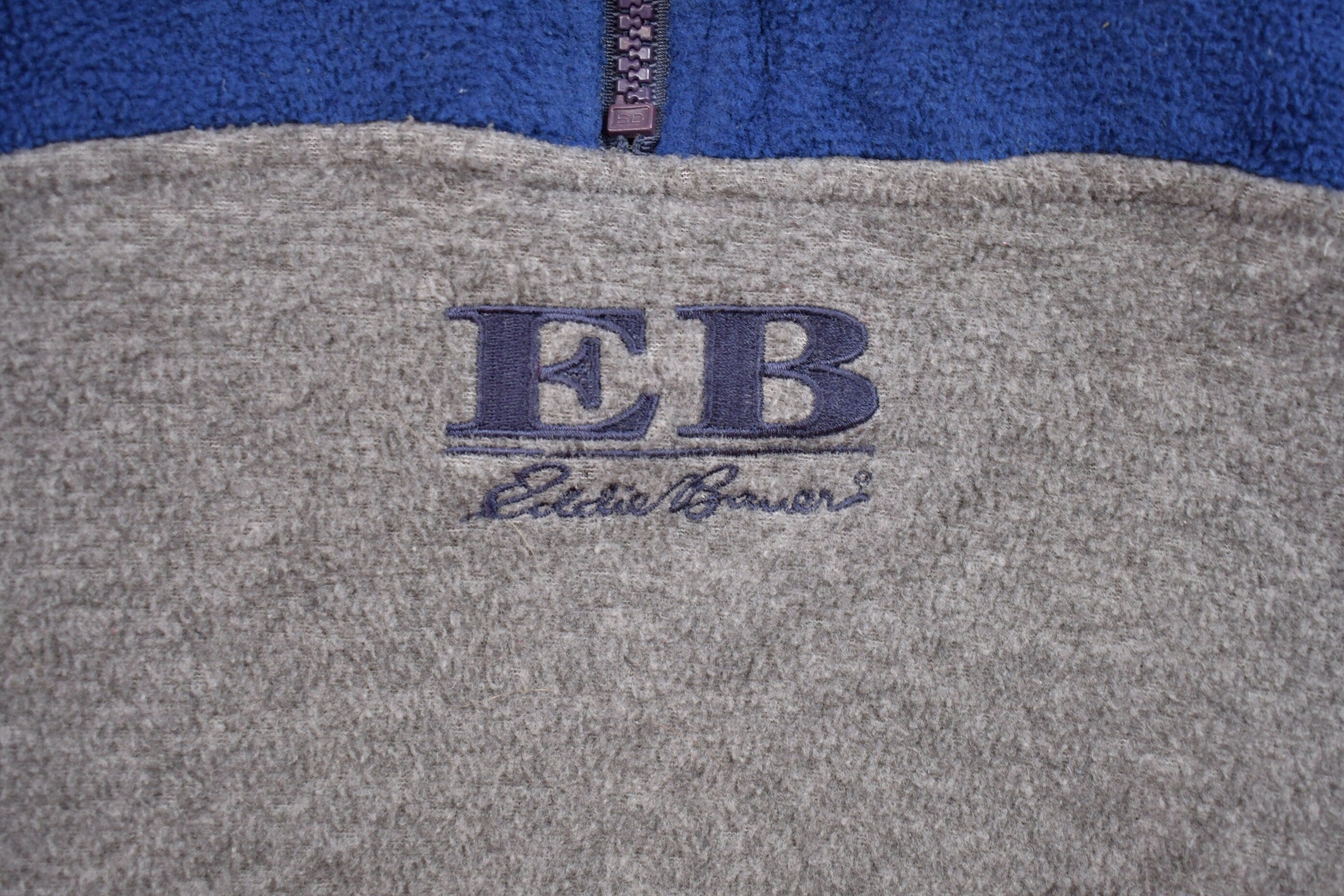 Vintage 1990s Eddie Bauer Hooded Fleece Sweater  Outdoorsman  90s Sweater  Streetwear  Hiking  Fleece Zip up  Vintage Eddie Bauer