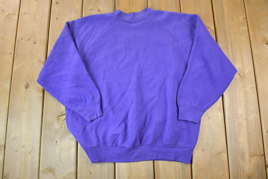 Vintage 1990s Blank Purple FOTM Crewneck Sweatshirt