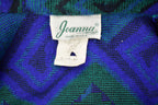Vintage 1990s Joana Abstract Button Up Blazer Sweater