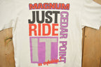 Vintage 1990s Cedar Point Magnum Ride Graphic T-Shirt