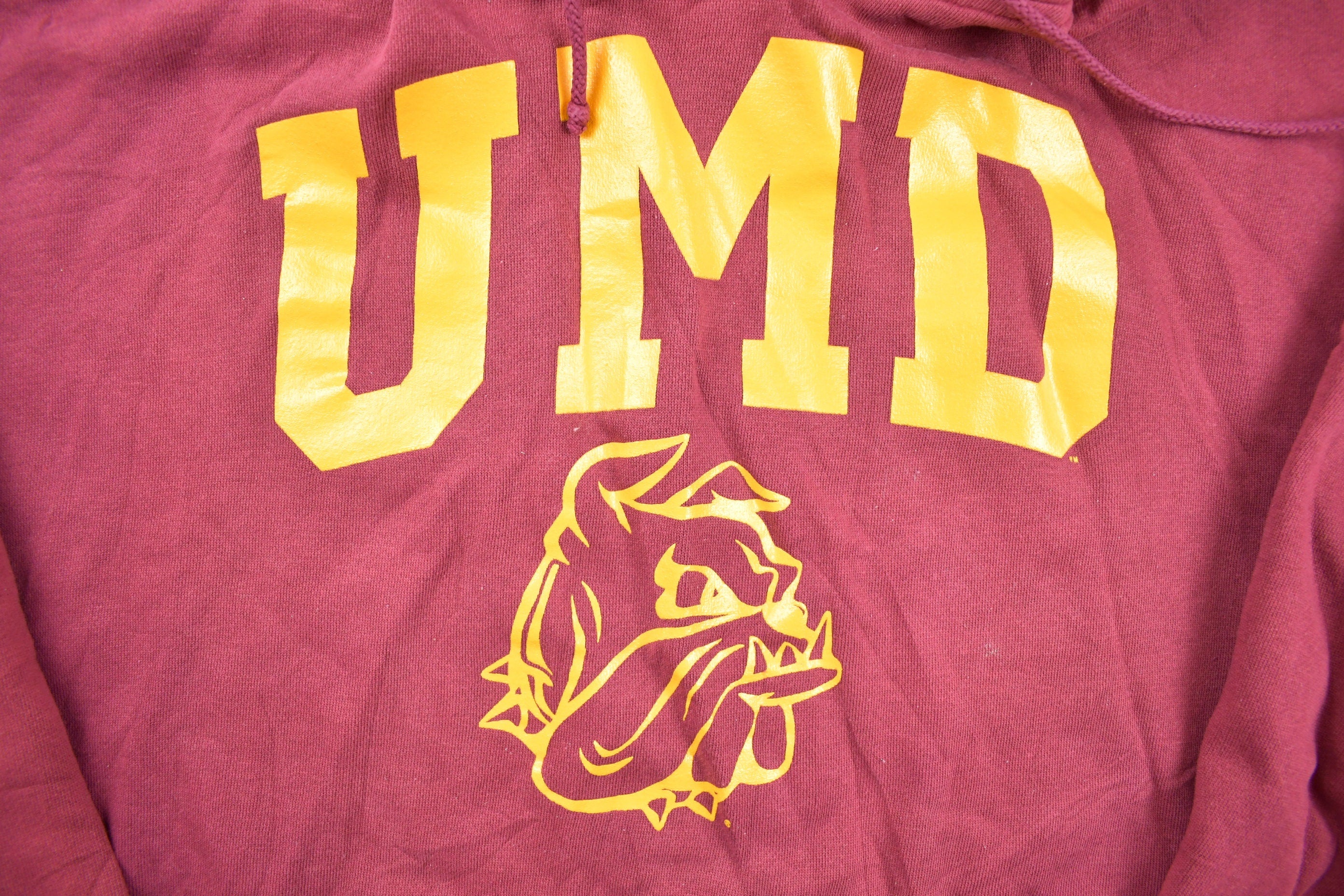 Vintage 1990s University Of Minnesota-Duluth Bulldogs Ice Hockey Collegiate Hoodie