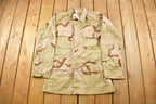 Vintage 1999 Desert Camo Button Up Military Coat Size Medium X Long