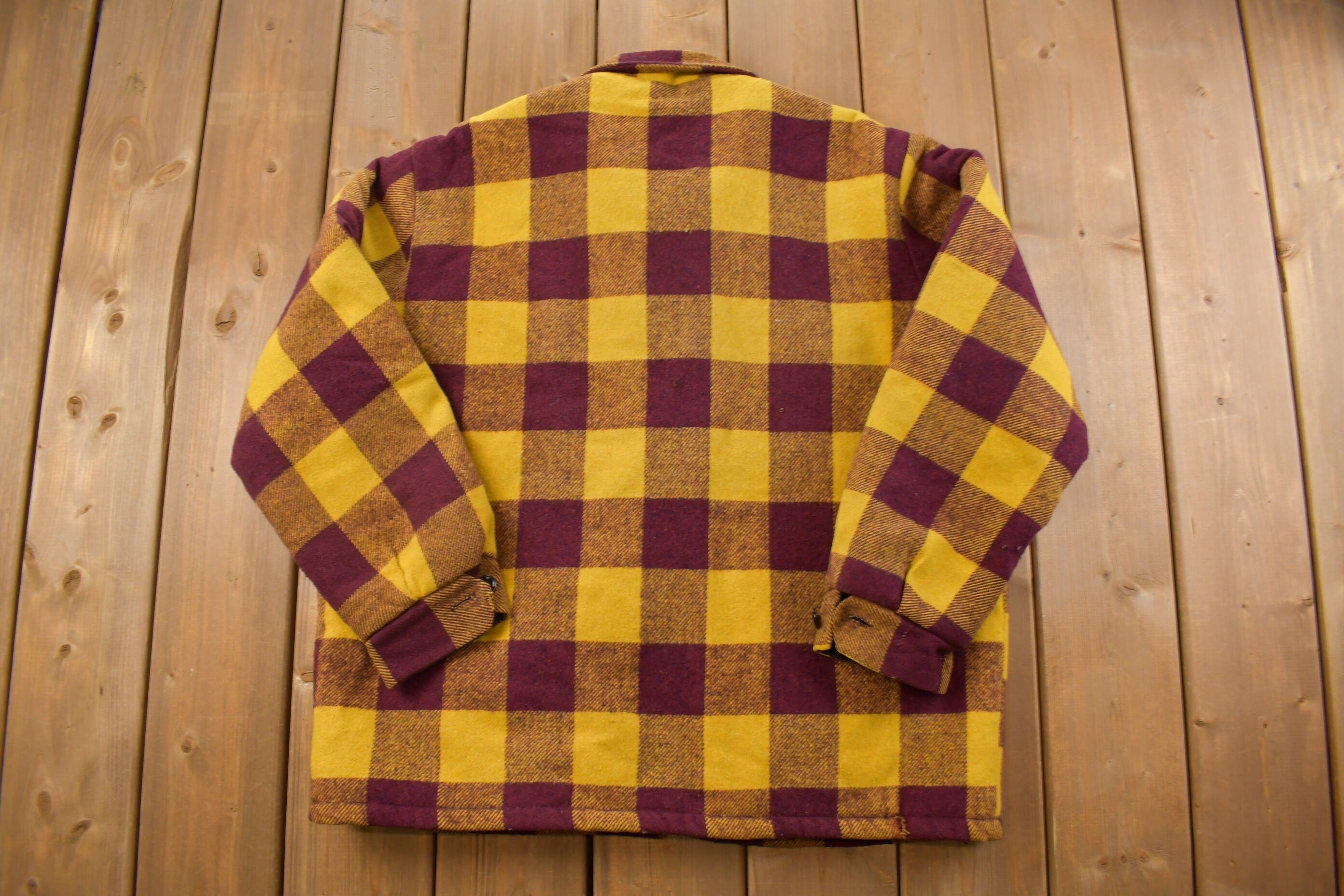 Vintage 1980s Plaid Wool Jacket