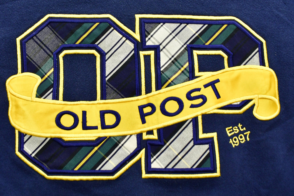 Vintage 1990's Old Post Embroidered Russell Athletics Crewneck Sweatshirt , 90s Crewneck , Souvenir , Streetwear