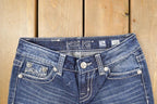 Vintage Deadstock Y2K Miss Me Bedazzled Low Rise Jeans Women's Size 26x31