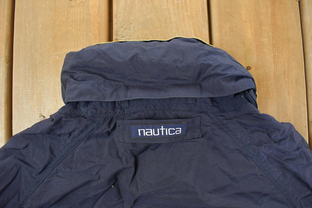 Vintage 1990s Nautica Full Zip Windbreaker Jacket Men's Medium