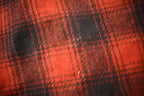 Vintage 1950s Western Field Montgomery Ward Buffalo Plaid Wool Hunting Jacket