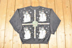 Vintage 1980s Warhol Snowmen Christmas Crewneck Sweatshirt Women's L