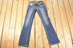 Vintage Deadstock Y2K Grace In LA Bedazzled Bootcut Low Rise Jeans Women's Size 26 x 32