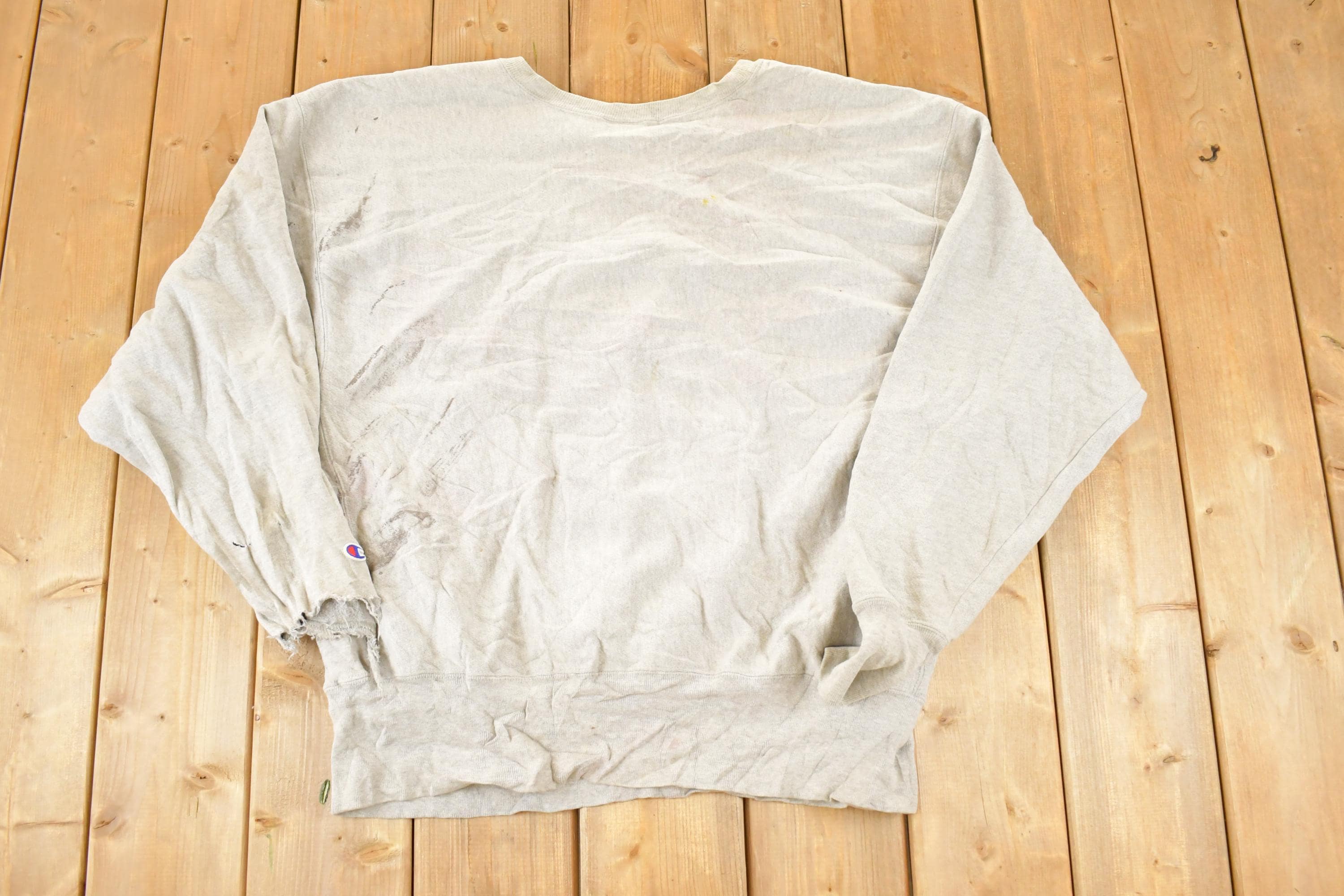 Vintage Y2K Distressed Champion Reverse Weave Hamline University Crewneck Sweatshirt Men's L