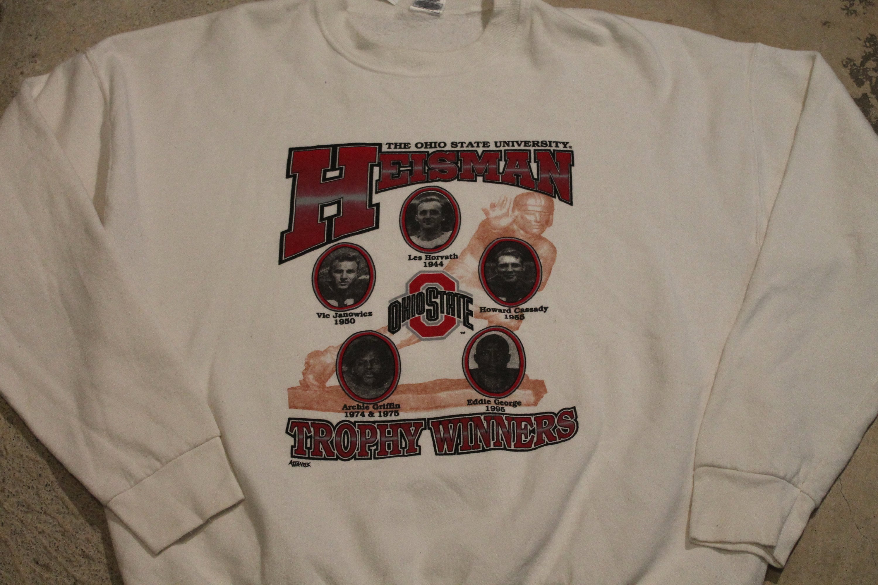 Vintage 1995 The Ohio State University Heisman Trophy Winners Crewneck Sweater