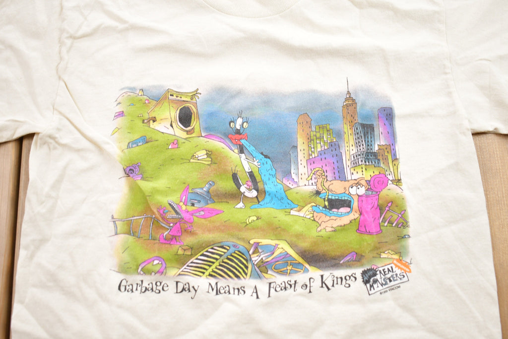Vintage 1995 Garbage Monsters Garbage Day Graphic T-Shirt