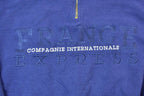 Vintage 1990s Express France Sport Quarter Zip Mock Neck Sweatshirt