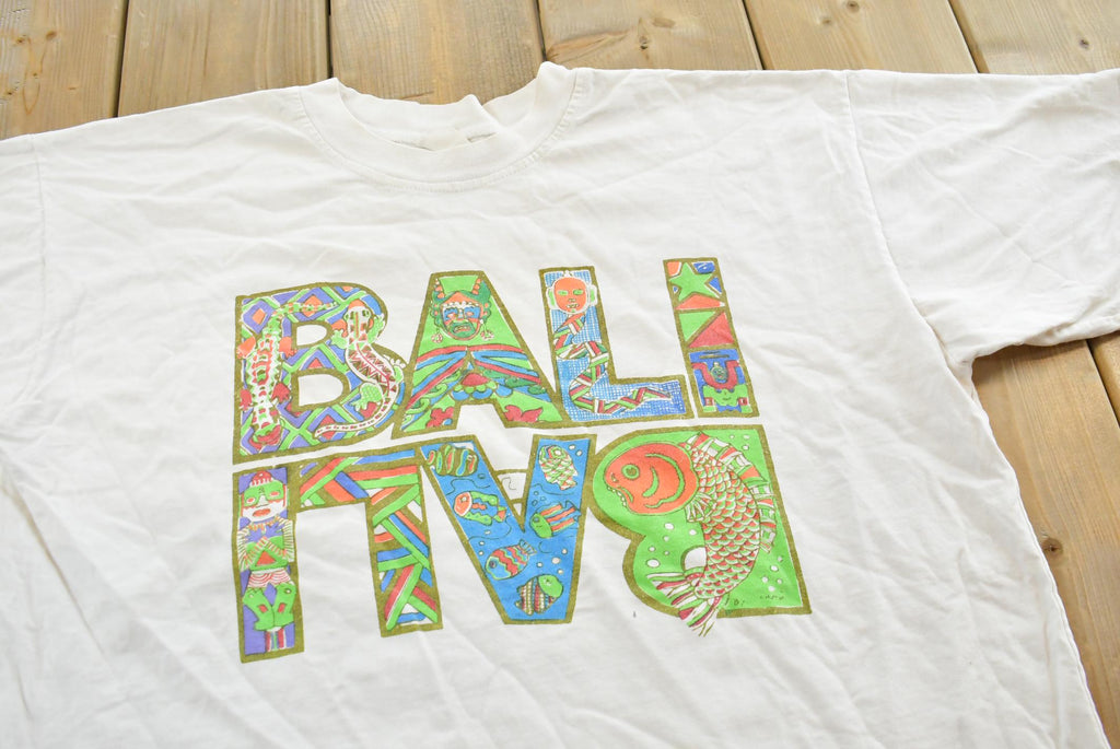 Vintage 1990's Bali Souvenir Travel T-Shirt Mens M