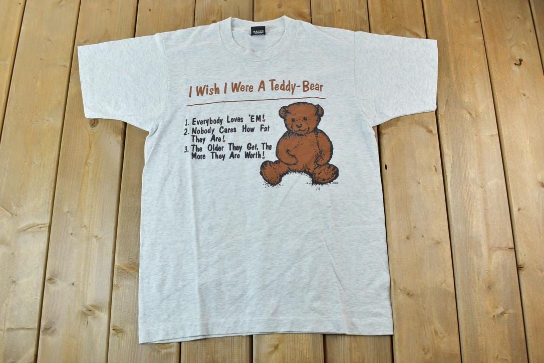 Vintage 1990s Cute Teddy Bear Souvenir T-Shirt
