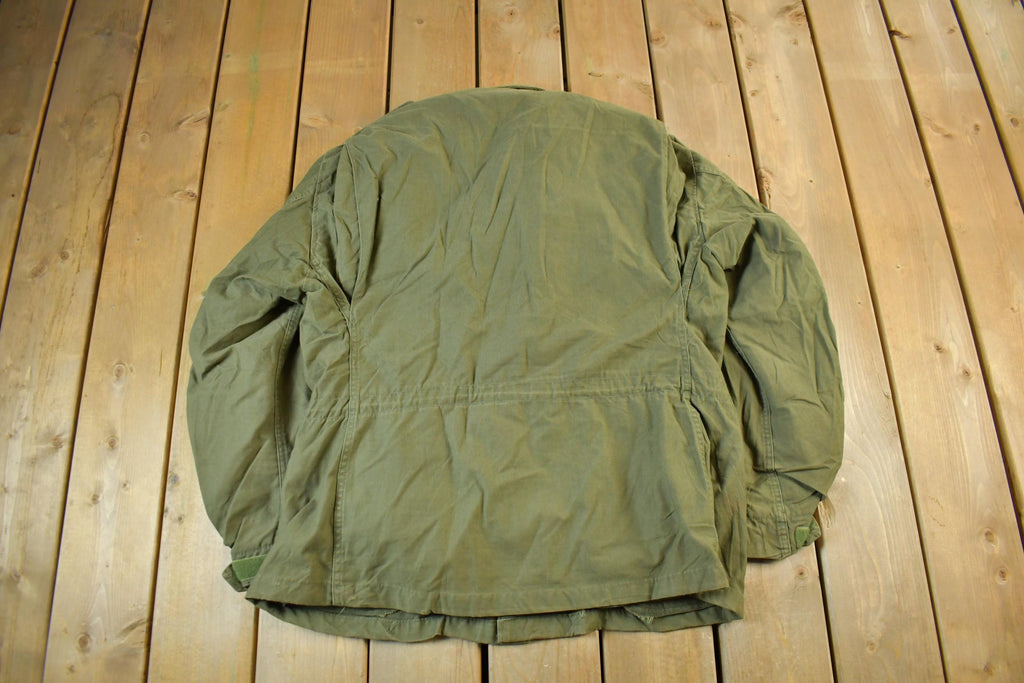 Vintage 1982 Military Jacket Mens Large