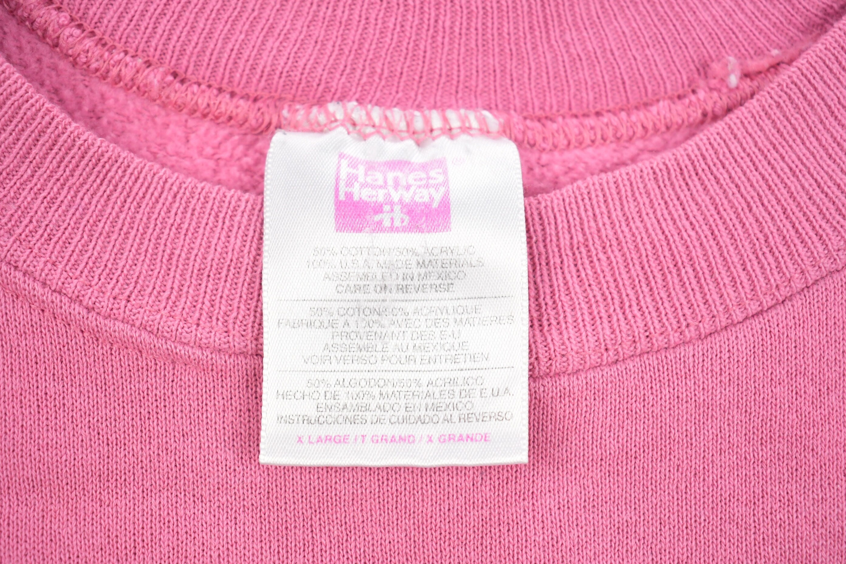 Vintage 1990s Hanes Blank Pink Button Up Shirt