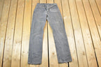 Vintage 1990s Levi Strauss Red Tab 505 Black Wash Denim Jeans Size 32 x 36