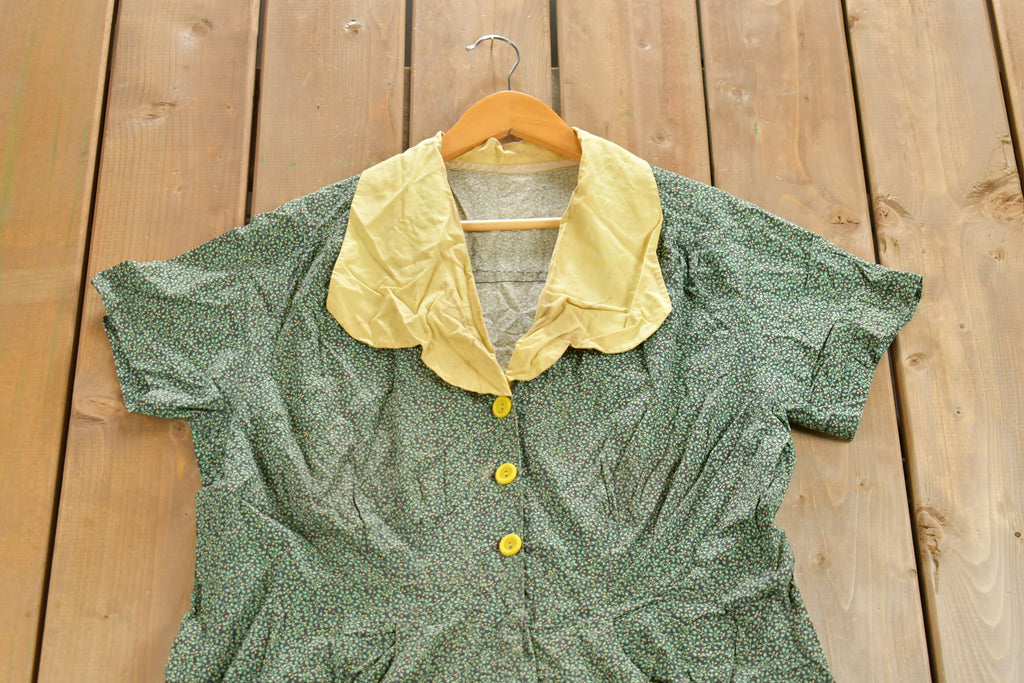 Vintage 1970s Button Up Sun Dress