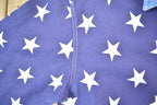 Vintage 1990s All Over Print American Flag Quizz Again Blank Button Up Shirt