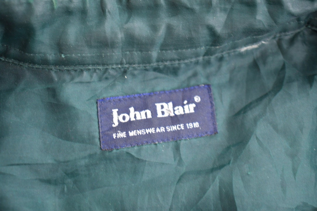 Vintage 1990s John Blair Plaid Flannel Button Up Shirt