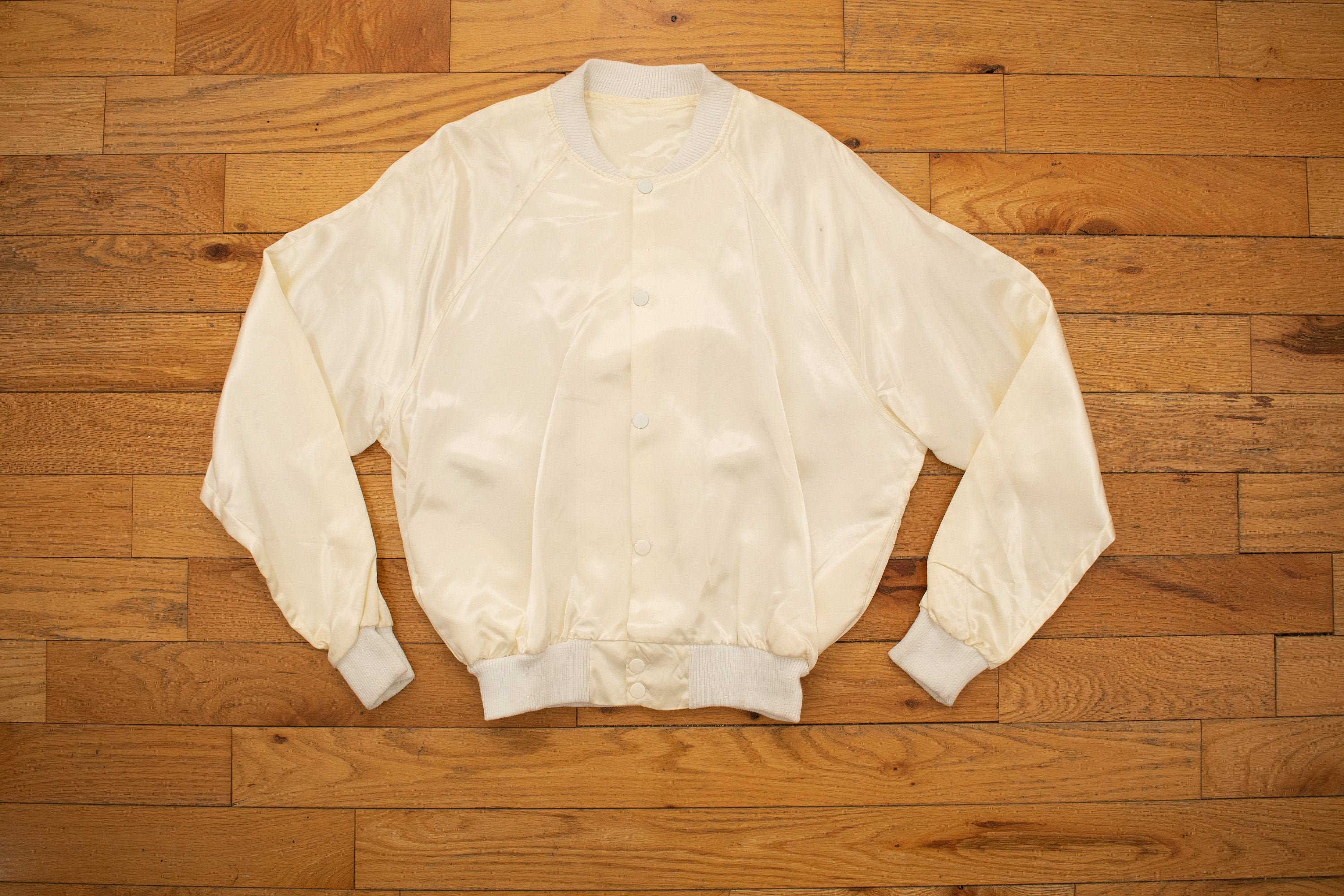 Vintage 1980s Diamond Dust Elvis Satin Jacket Jacket