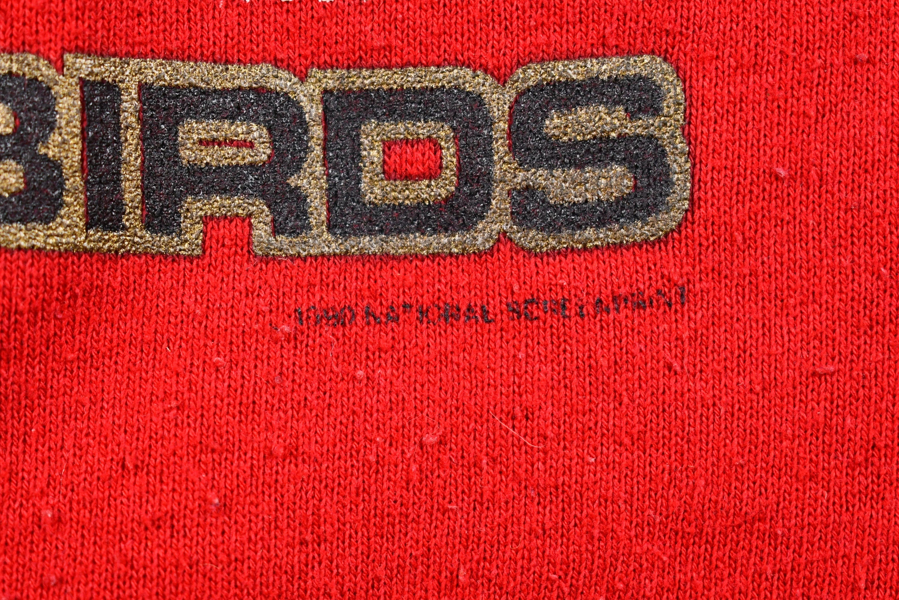 Vintage 1990 Winter is for the Birds Christmas Crewneck Sweater , 90s Holiday Crewneck , Winter Wear , Festive Graphic Print