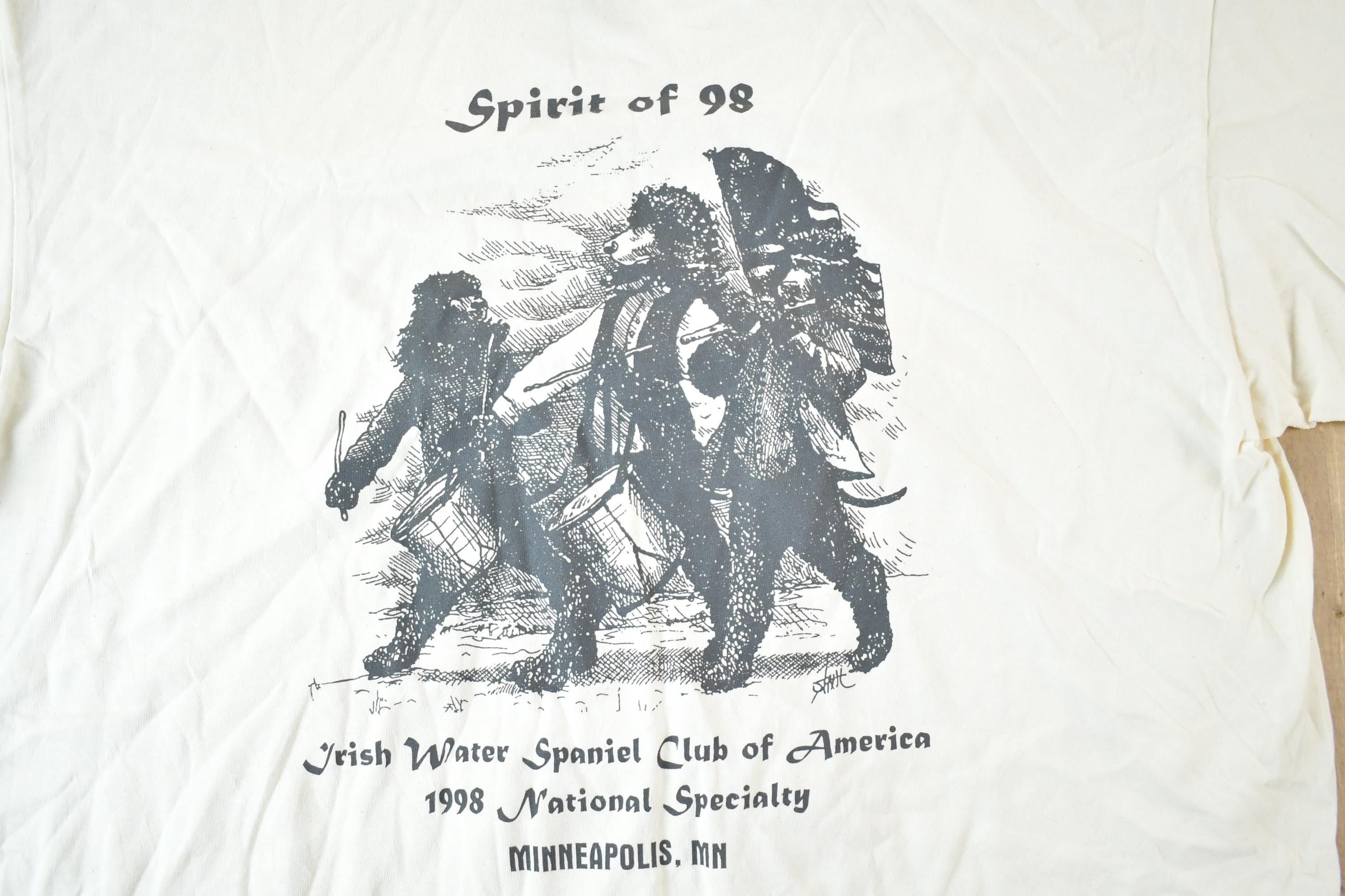 Vintage 1990s Spirit Of 98 Irish Spaniel Club Of America T-Shirt Mens L