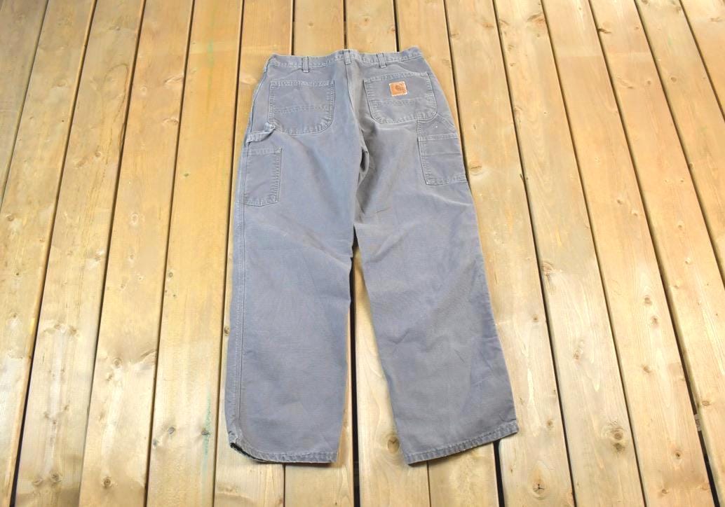 Vintage 1990s Carhartt Wide Leg Work Pants Size 34 x 32