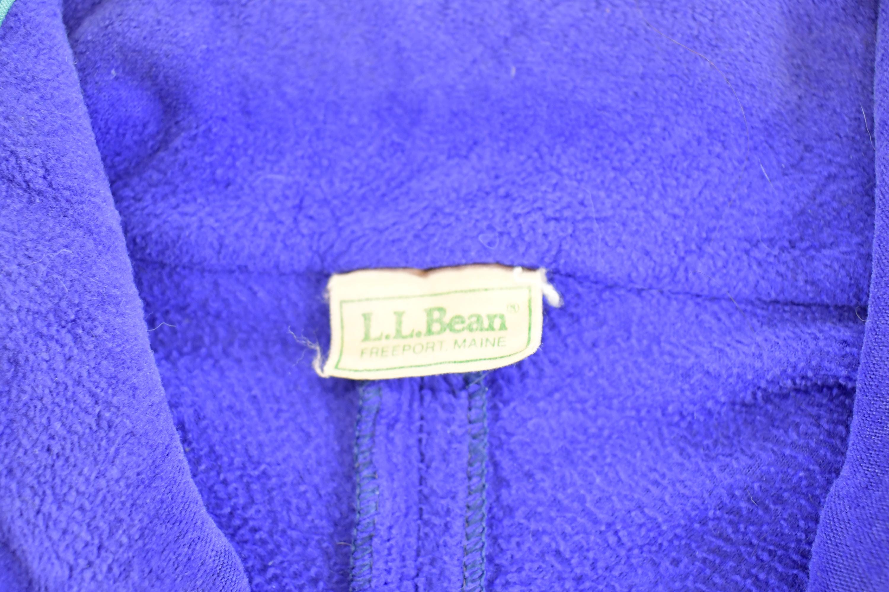 Vintage 1990s LL Bean Fleece Sweater Women's M / Outdoorsman / 90s Sweater / Streetwear / Hiking / Fleece Zip up